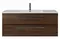 Тумба с раковиной «Cezares» Eco-cer-n 120 (CZR-8095-120) подвесная Орех шоколад Софт/ручка чёрная матовая, фото №1