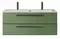 Тумба с раковиной «Cezares» Eco-cer-n 120 (CZR-8073-120-1-2 с двумя отверстиями под смеситель) подвесная Фисташковый Софт/ручка чёрная матовая, фото №1