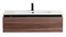 Тумба с раковиной «Cezares» Slider 100 (100/48 CZR-1000/480-LV-MR-PRS) подвесная орех дымчатый, фото №1