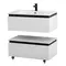 Тумба с раковиной «Cezares» Slider 80 (80/48 CZR-800/480-LV-MR-PRS) подвесная Bianco Opaco, картинка №6