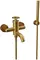 Смеситель для ванны с душем «Remer» Chrono CH02BG брашированное золото, фото №1