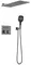 Душевая система «Vincea» VSFW-401TGM с термостатом вороненая сталь, фото №1