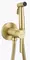 Смеситель с гигиеническим душем «Splenka» S221.52.03 матовое золото, фото №1