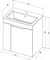Тумба с раковиной «Aquanet» Практика 60 (Practico 60) подвесная белый матовый, картинка №2