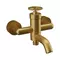 Смеситель для ванны с душем «Remer» Chrono CH05BG брашированное золото, фото №1