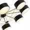 SLE6005-402-08 Светильник потолочный Черный, Золотистый/Черный LED 8*10W, фото №5
