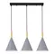 SLE1255-413-03 Светильник подвесной Черный/Серый E27 3*40W, фото №1