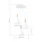 SLE1255-513-03 Светильник подвесной Белый/Белый E27 3*40W, фото №5