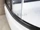 Душевая кабина «Erlit» Eclipse 90/90 низкий поддон тонированная/чёрная, зеркальная с гидромассажем и электрикой, фотография №7