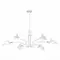 SL1801.513.06 Люстра подвесная ST-Luce Белый/Белый E14 6*60W, фото №1