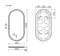 Зеркало «Sancos» Oval Led 105 с фронтальной подсветкой с подсветкой, изображение №12