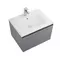 Тумба с раковиной «Art&Max» AM-Latina 60 (61/47) подвесная серый матовый, картинка №2
