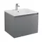 Тумба с раковиной «Art&Max» AM-Latina 60 (61/47) подвесная серый матовый, фото №1