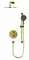 Душевая система «Whitecross» Y YSET09TOPGL с термостатом золото, картинка №2