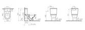 Унитаз компакт «Vitra» Form 300 9729B003-7200 белый с сиденьем дюропласт с микролифтом белый, фото №9