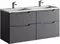 Мебель для ванной подвесная «Raval» Wector 120 антрацит, картинка №2 Мебель для ванной подвесная «Raval» Wector 120 антрацит, картинка №2
