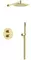 Душевая система «Sancos» Etna SC9010BG с термостатом брашированное золото, фото №1