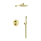 Душевая система «Sancos» Etna SC9010BG с термостатом брашированное золото, фото №1