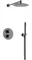 Душевая система «Sancos» Etna SC9010GG с термостатом вороненая сталь, фото №1