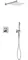 Душевая система «Sancos» Linn SC9022CH с термостатом хром, фото №1