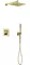 Душевая система «Sancos» Linn SC9022BG с термостатом брашированное золото, фото №1