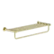 Полотенцедержатель с полкой «Sancos» Base SC9028BG на стену брашированное золото, фото №1