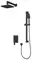 Душевая система «Rush» Thira TR3635-41Black чёрная матовая, фото №1