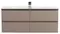 Тумба с раковиной «Belbagno» Kraft 120 с 4-мя ящиками (BB-8099-120-2 121/46 двойная) подвесная бежевая матовая, фото №1