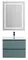 Мебель для ванной подвесная «Belbagno» Kraft 39 50 голубая матовая, фото №1