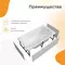 Ванна акриловая «Radomir» Прованс 170/75 с каркасом с сифоном белая, фотография №7