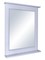 Зеркало «ASB-Woodline» Прато 70 без света белое с патиной серебро, фото №1