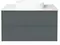 Мебель для ванной подвесная «La Fenice» Terra Twin 100 Grigio, картинка №6