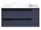 Мебель для ванной подвесная «La Fenice» Elba Twin 80 Blu Grigio, изображение №4