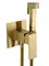 Смеситель с гигиеническим душем «Wonzon & Woghand» Cube WW-88829016-BG брашированное золото, фото №5