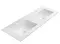 Раковина двойная «ZOV» NS120 120 белая, фото №1