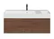 Тумба с раковиной «Kerama Marazzi» Grande 120 с 2 ящиками (Grande 120/48) подвесная структурированный орех, фото №1