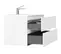 Тумба с раковиной «Raval» Coste 100 (Modul 100) подвесная белая, изображение №4