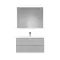 Мебель для ванной подвесная «Raval» Coste 100 светло-серая, изображение №12 Мебель для ванной подвесная «Raval» Coste 100 светло-серая, изображение №12