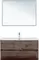 Мебель для ванной подвесная «Aquanet» Алвита New 100 дуб веллингтон табак, фото №1