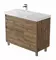 Тумба с раковиной «Aquanet» Nova Lite 2.0 100 (Side 100 A) дуб рустикальный левая, фото №1