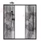 Душевая дверь «AvaCan» FB2 190-210/195 прозрачная с рисунком/чёрная, фотография №3