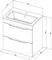Мебель для ванной подвесная «Aquanet» Практика 60 с 2 ящиками белый матовый, фотография №11