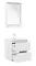 Мебель для ванной подвесная «Aquanet» Милан 60 белая глянцевая, картинка №2
