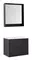Мебель для ванной подвесная «Aquanet» Милан 85 чёрная глянцевая, фото №1