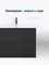 Мебель для ванной подвесная «Aquanet» Милан 85 чёрная глянцевая, фото №9