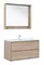 Мебель для ванной подвесная «Aquanet» Милан 100 дуб светлый, фото №1