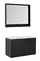 Мебель для ванной подвесная «Aquanet» Милан 105 чёрная глянцевая, фото №1