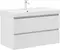 Мебель для ванной подвесная «Aquanet» Вега 90 белая глянцевая, картинка №2