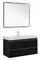 Мебель для ванной подвесная «Aquanet» Вега 100 чёрная, фото №1