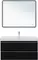 Мебель для ванной подвесная «Aquanet» Вега 100 чёрная, картинка №2